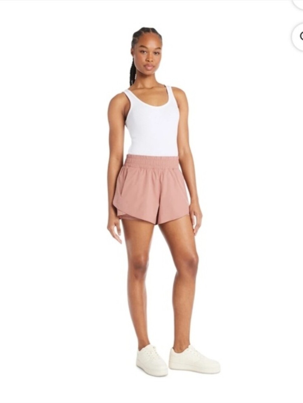Avia | Running Shorts with Bike Liner Desert Clay Dusty Pink Rose Medium EUC - Picture 2 of 10